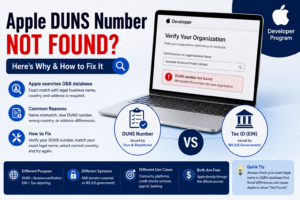Apple DUNS Number Not Found