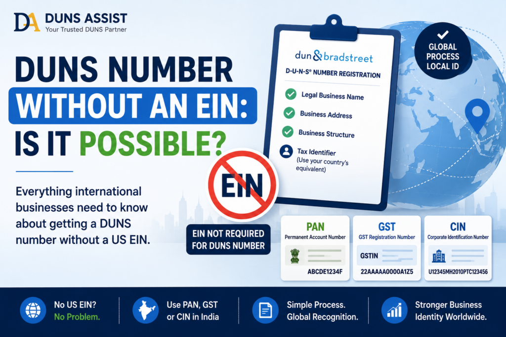 DUNS Number Without EIN