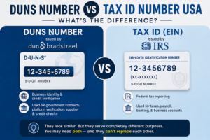 DUNS Number vs Tax ID