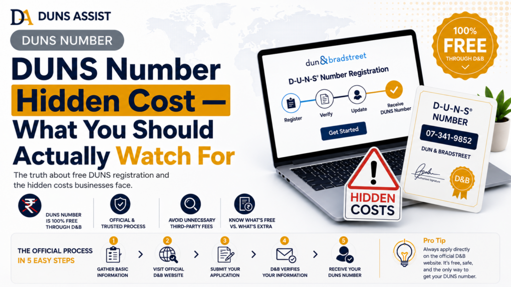 DUNS number hidden cost
