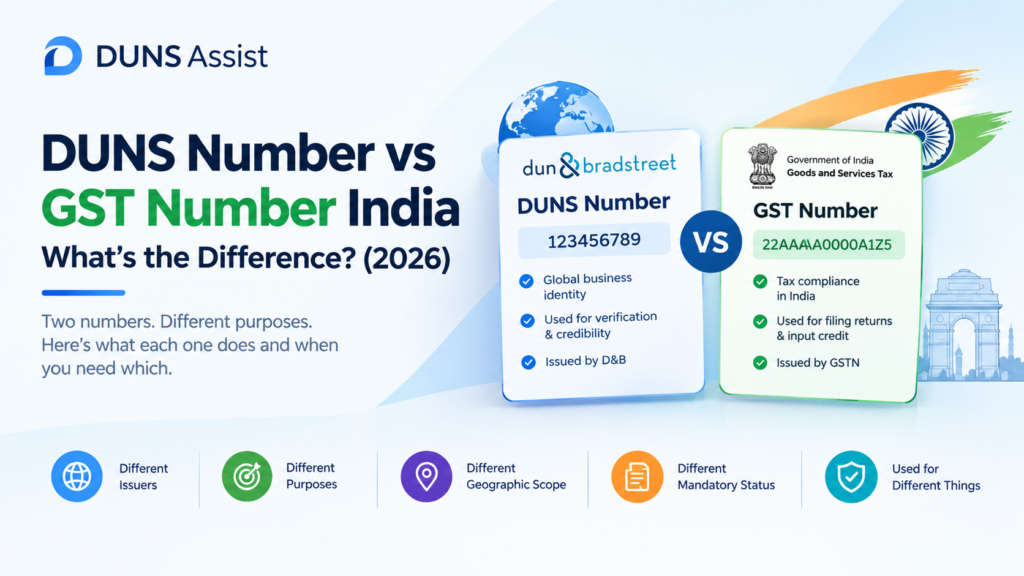 DUNS Number vs GST Number
